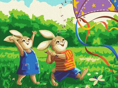 Розпис по номерах 30х40 KBS0128 Ігри на природі brushme Брашми