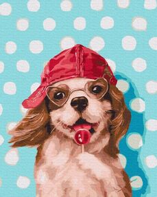 Розпис по номерах 40х50 BS53618 Песик з льодяником brushme Брашми