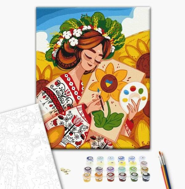 Розпис по номерах 40х50 BS53637 Українська творчість brushme Брашми Ціна (цена) 148.50грн. | придбати  купити (купить) Розпис по номерах 40х50 BS53637 Українська творчість brushme Брашми доставка по Украине, купить книгу, детские игрушки, компакт диски 1