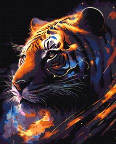 Розпис по номерах 40х50 BS53691 Тигр Зодіак brushme Брашми