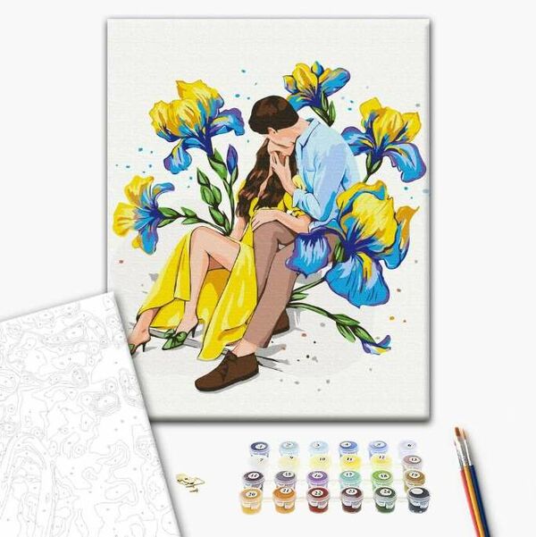 Розпис по номерах 40х50 BS53731 Квітуче кохання brushme Брашми Ціна (цена) 176.90грн. | придбати  купити (купить) Розпис по номерах 40х50 BS53731 Квітуче кохання brushme Брашми доставка по Украине, купить книгу, детские игрушки, компакт диски 1