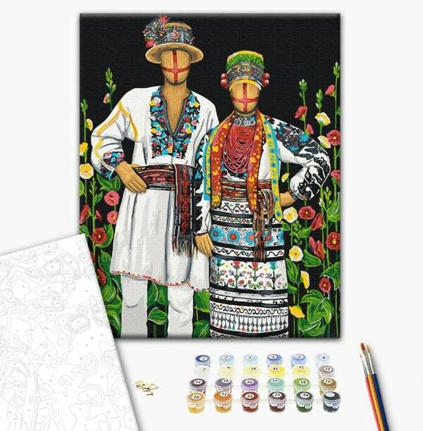 Розпис по номерах 40х50 BS53785 Подружжя brushme Брашми Ціна (цена) 176.90грн. | придбати  купити (купить) Розпис по номерах 40х50 BS53785 Подружжя brushme Брашми доставка по Украине, купить книгу, детские игрушки, компакт диски 1