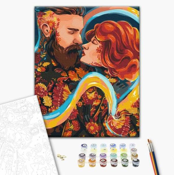 Розпис по номерах 40х50 BS53796 Закохані brushme Брашми Ціна (цена) 176.90грн. | придбати  купити (купить) Розпис по номерах 40х50 BS53796 Закохані brushme Брашми доставка по Украине, купить книгу, детские игрушки, компакт диски 1