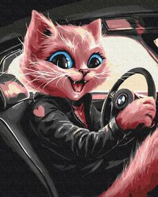 Розпис по номерах 40х50 BS53805 Сучасна киця brushme Брашми