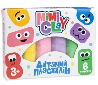 набір для творчості mimi clay 6 кольорів (великий)  30423 набір для творчості mimi clay 6 кольорів (великий)  30423