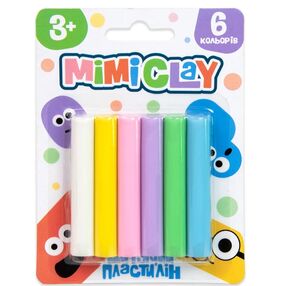 набір для творчості mimi clay 6 кольорів (великий)  30425 набір для творчості mimi clay 6 кольорів (великий)  30425
