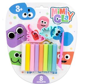 набір для творчості mimi clay 8 кольорів  30426 набір для творчості mimi clay 8 кольорів  30426
