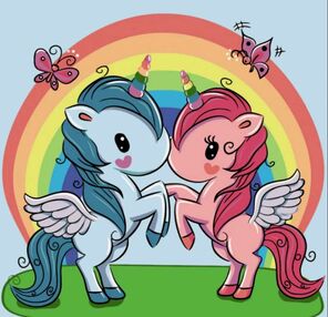 Розпис по номерах 30х30 ES004 Єдиноріжка під веселкою "Strateg"