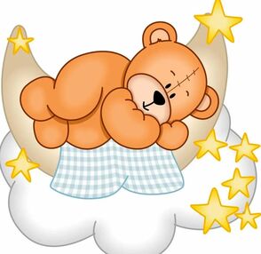 Розпис по номерах 30х30 ES160 Медведик на хмарці "Strateg"