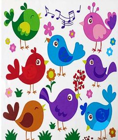 Розпис по номерах 30х30 ES188 Співочі пташки "Strateg"