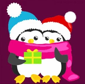 Розпис по номерах 30х30 ES222 Пінгвіни "Strateg"