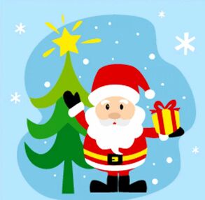 Розпис по номерах 30х30 ES228 Дід Мороз "Strateg"