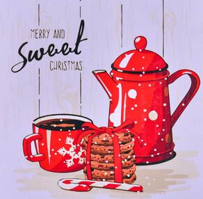 Розпис по номерах 40х40 SK053 Новорічне чаювання "Strateg"