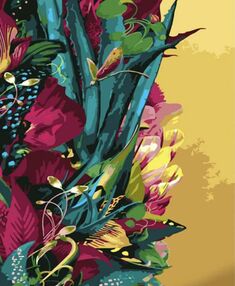 Розпис по номерах 40х50 GS1455 Магічні рослини "Strateg"