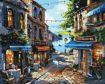 Розпис по номерах 40х50 КНО3652 Ресторани на узбережжі "Ідейка"