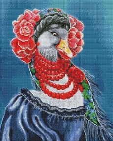 Алмазна мозаїка 40х50 АМО7601 Українська гусочка "Ідейка"