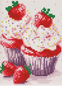 Алмазна мозаїка б/підрамн 15х20 АММ1019 Апетитний десерт "Ідейка"