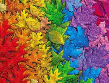 Алмазна мозаїка 30х40 HEG87071 Кольоровий листопад "Strateg"