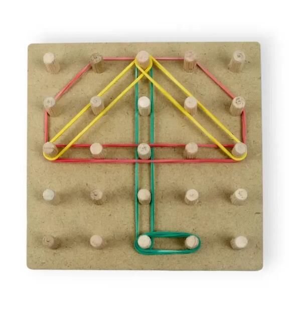 Математичний планшет дерев'яний геоборд 5х5 0415 Ціна (цена) 188.02грн. | придбати  купити (купить) Математичний планшет дерев'яний геоборд 5х5 0415 доставка по Украине, купить книгу, детские игрушки, компакт диски 2