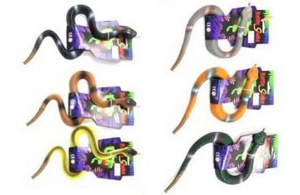 Змія гумова в асортименті W9014