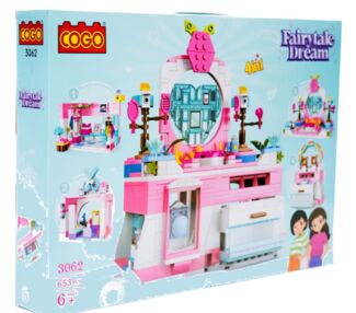 Конструктор 653 елементів Дівчатка Салон краси COGO 3062