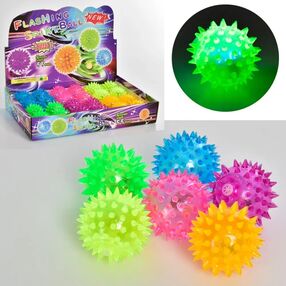 Мяч масажний 5,5 см світло пискавка  MS 1137-4 Мяч масажний 5,5 см світло пискавка  MS 1137-4