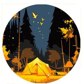 Розпис по номерах на вінілі 30х30 GP-4 Під нічним небом "Strateg"