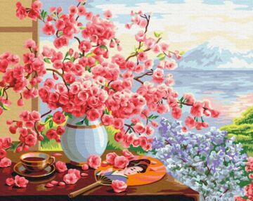 Розпис по номерах 40х50 BS51595 Японський натюрморт brushme Брашми