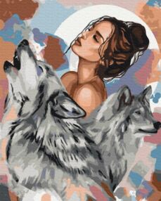 Розпис по номерах 40х50 BS53906 Вовчиці brushme Брашми