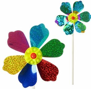 Вітрячок маленька квітка фольга 2 кольори M 2410