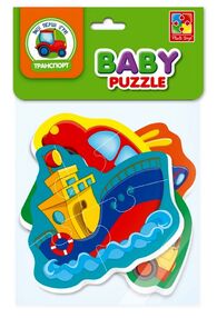 пазли м'які Транспорт 4 пазли  vt1106-96