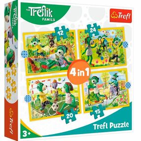 Пазли 4 в 1 "Трефлики граються разом Сім'я Трефликів Trefl 34358