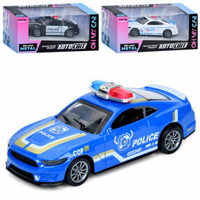 Машина АвтоСвіт металева інерційна музична 3 види AS-2988