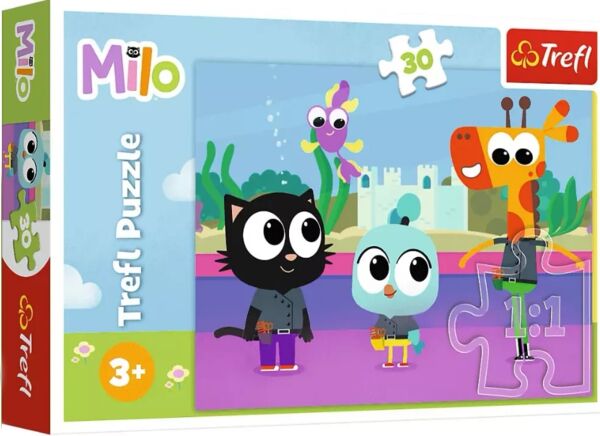 пазли 30 елементів Кошеня Майло Milo Trefl 18310 Ціна (цена) 101.50грн. | придбати  купити (купить) пазли 30 елементів Кошеня Майло Milo Trefl 18310 доставка по Украине, купить книгу, детские игрушки, компакт диски 0