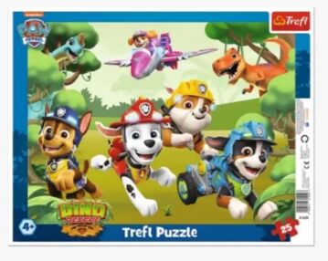 пазли 25 елемента рамкові Змагання собак Щенячий патруль Trefl 31429