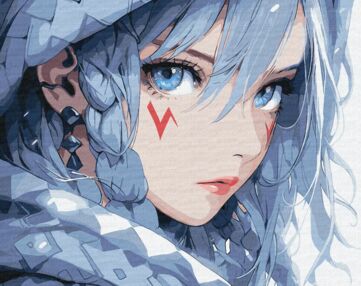 Розпис по номерах Магія блакитних очей 40х50 КНО8385