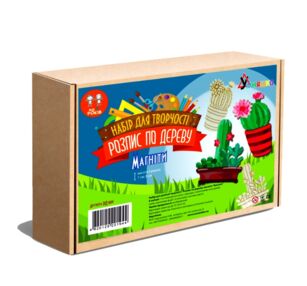 набір для творчості розпис по дереву магніти кактуси РД-009