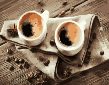 Розпис по номерах 40х50 DY282 Експресо для двох "Strateg"