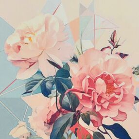 Алмазна мозаїка 30х30 HEE16313 Рожевий рай "Strateg"