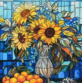 Алмазна мозаїка 30х30 DEEX16294 Сонце у вазі "Strateg"