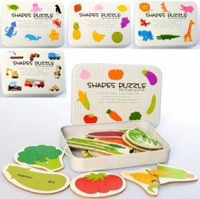 гра деревяна Пазли мікс видів в металевому пеналі md 2335