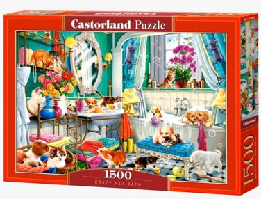 пазли 1500 елементів Crazy Pet bath 152094