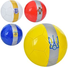 Мяч футбольний 5 кольорів клуби EV 3334 Мяч футбольний 5 кольорів клуби EV 3334
