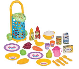 Візок з посудом та продуктами 25 предметів Candy&Ken 310 х 570 х 210 мм 01464