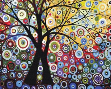 Розпис по номерах 40х50 BS6962 Дерево щастя  brushme Брашми