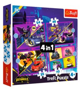 Пазли 4 в 1 Знайомство з бетменом Trefl 34658
