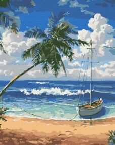 Розпис по номерах 40х50 BS51690 Райський острів brushme Брашми