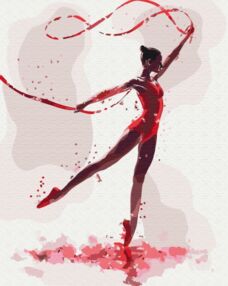 Розпис по номерах 40х50 BS54109 Чарівна гімнастка brushme Брашми