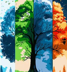 Розпис по номерах 30х40 SS-1019 Чотири сезони "Strateg"