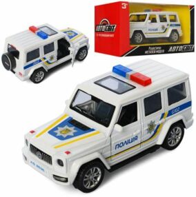 Джип АвтоСвіт металевий інерційний поліція AS-2696